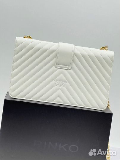 Сумка Pinko icon quilt, натуральная кожа, премиум