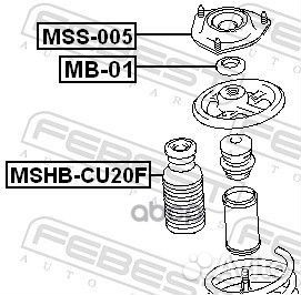 Подшипник опоры амортизатора mitsubishi lancer
