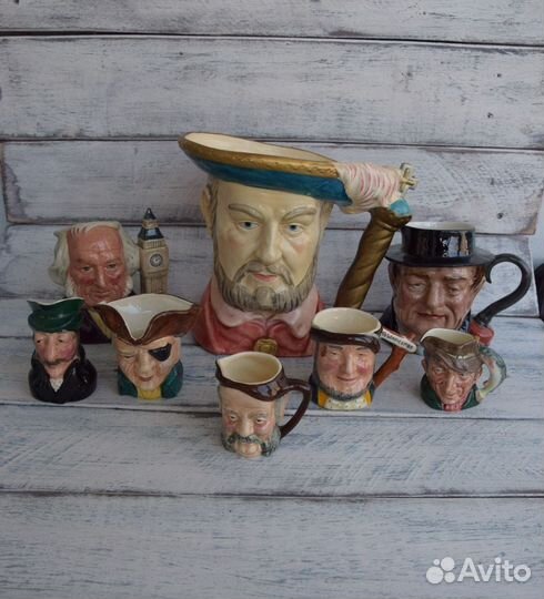 Интерьерные английские кружки Тоби (Toby)