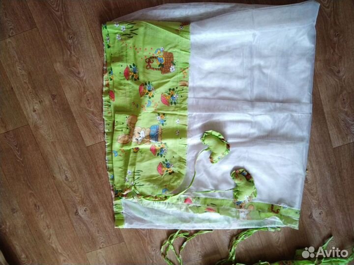 Одеяло, бортики, балдахин в детскую кроватку