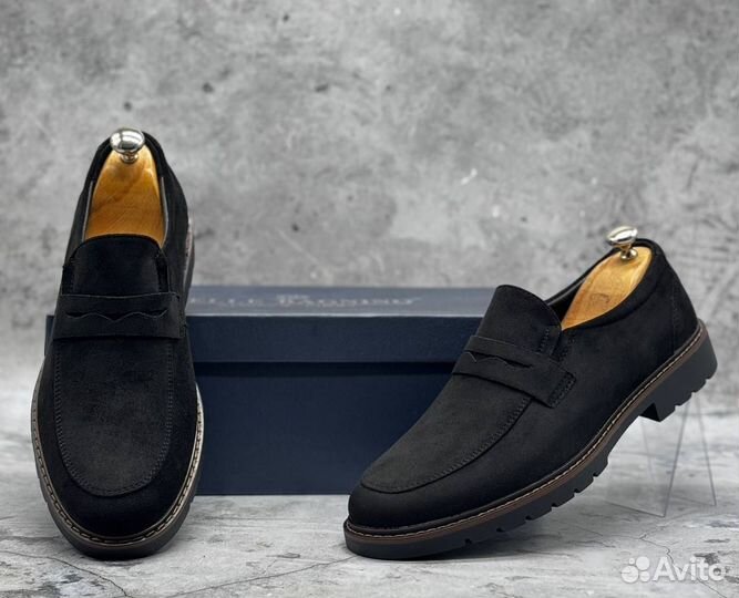 Мужские туфли замшевые