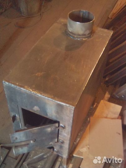 Печка на дровах для гаража