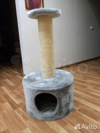 Дом-когтеточка и дом кошке или собаке с лежанкой