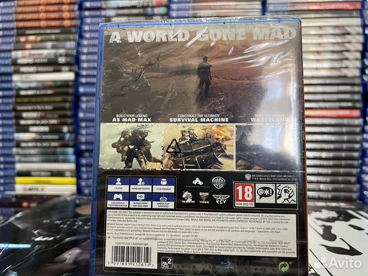 Диск Mad Max PS4 / Новый