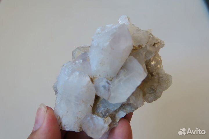 Минерал Друза кварца с аметистовым нацветом