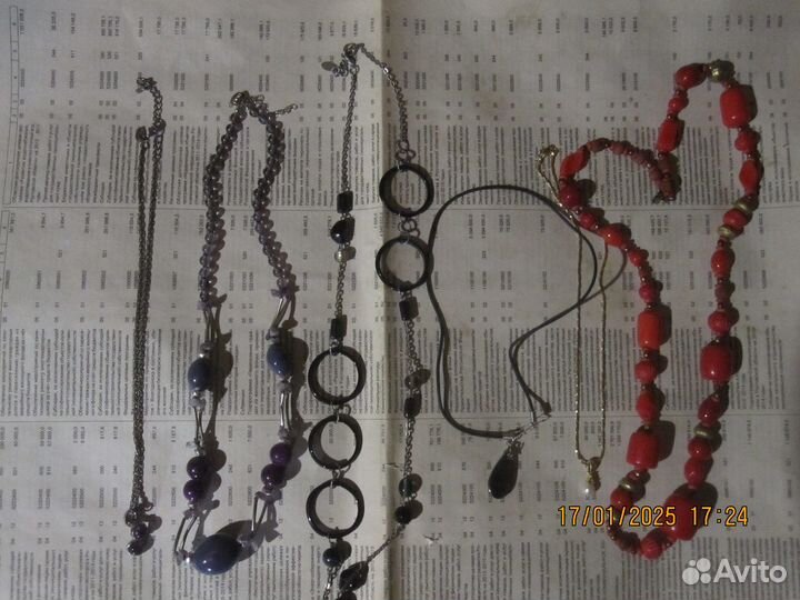 Винтажные украшения (колье)бижутерия ldadpr