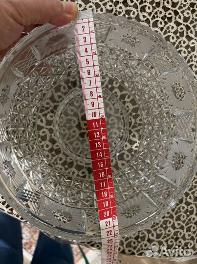 Ваза хрусталь