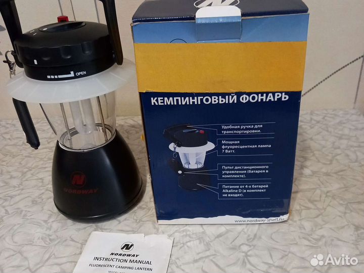 Кемпинговый фонарь nordway новый