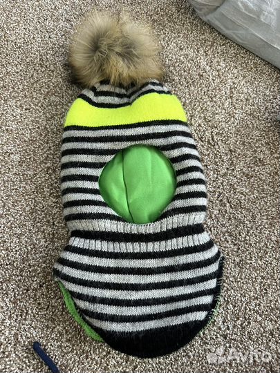 Зимняя шапка шлем для мальчика 48 50 новая