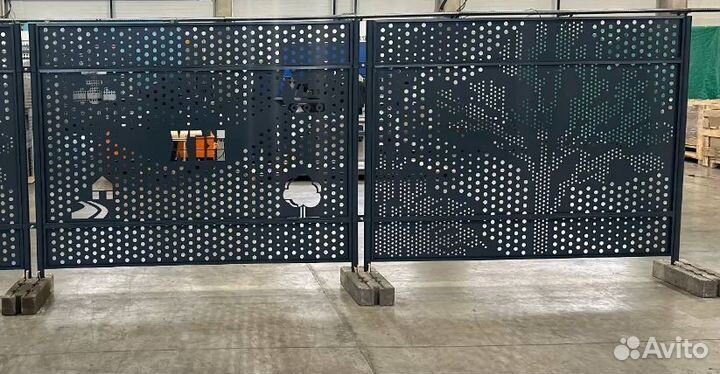 Сигнальные ограждения из перф листа Раменское