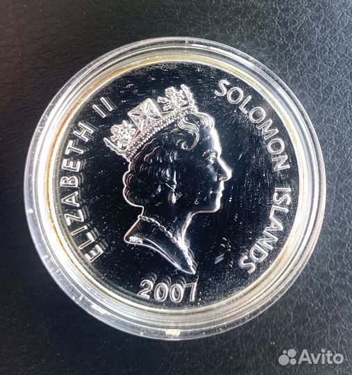 Монета 5 долларов 2007 Год Свиньи