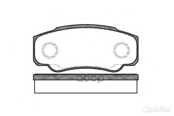 961 00 ***221949 колодки дисковые з Peugeot B