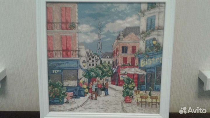 Картина вышитая крестом ручная работа