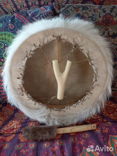 Шаманский Бубен из козы 35 см