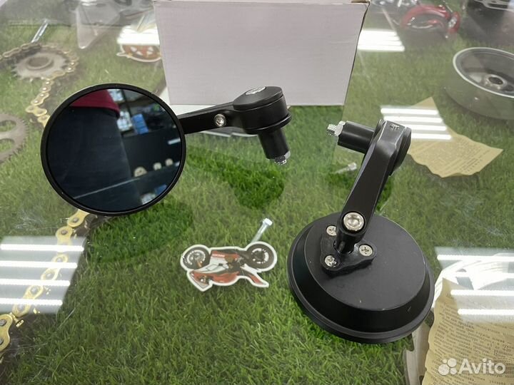 Зеркала caferacer в руль мотоцикла