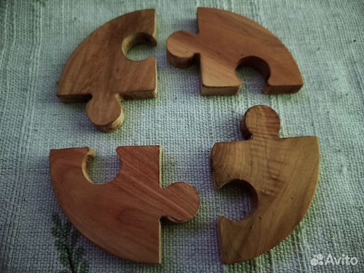 Можжевельник.Заготовка сегмент-пазл, для круга