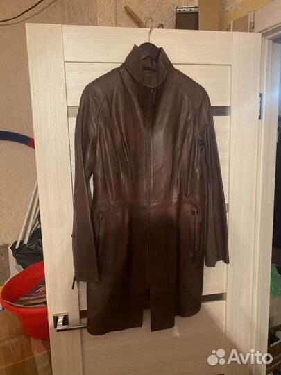 Плащ кожанный