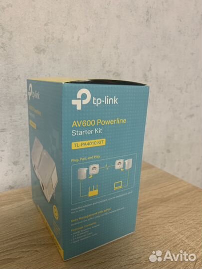 Комплект адаптеров Powerline av600 tl-pa4010 kit