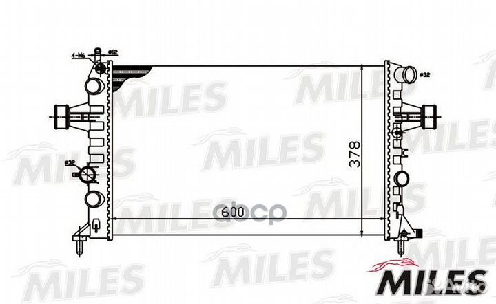 Радиатор opel astra G 1.4-2.2 98-06 acrm080 Miles