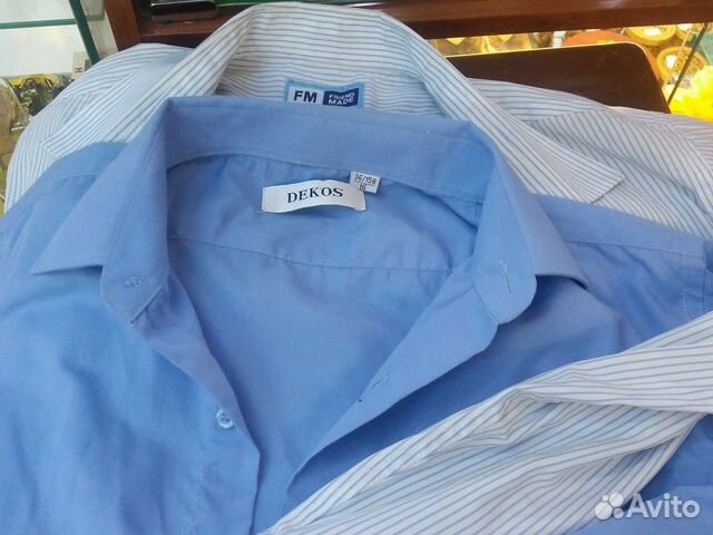 Рубашка школьная на мальчика 158