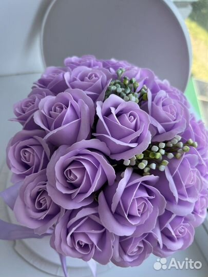 Букет из мыльных роз