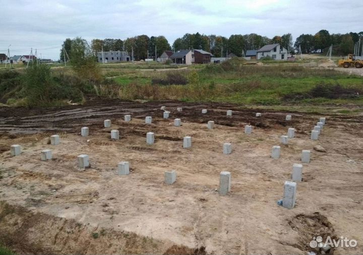 Железобетонные сваи под ключ установка