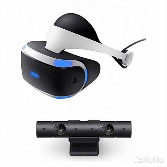 Игровая приставка ps4 + VR-шлем + 9 игр