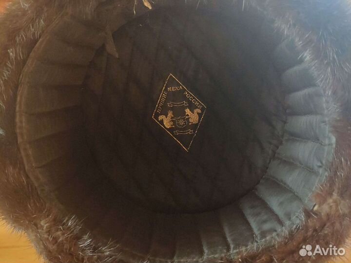Норковая шапка обманка мужская 56 р