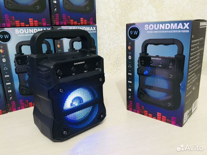 Беспроводная Bluetooth колонка с радио, новая