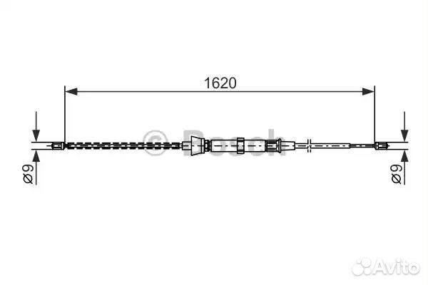 Трос ручного тормоза