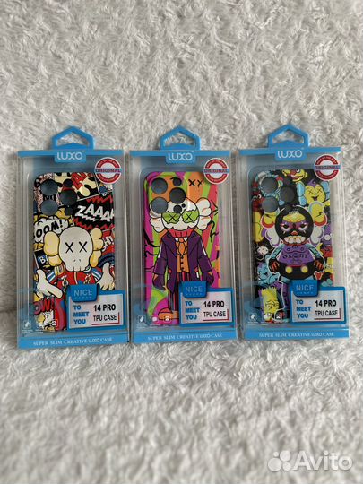 Чехол Kaws для iPhone 14 pro. абсолютно новый