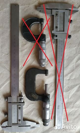 Штангенциркуль, микрометр, индикатор СССР