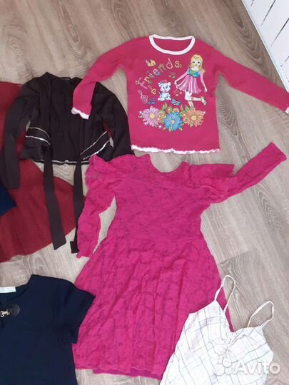 Одежда пакетом для девочки 5-7 лет