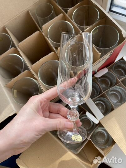 Бокалы и рюмки, посуда хрусталь СССР