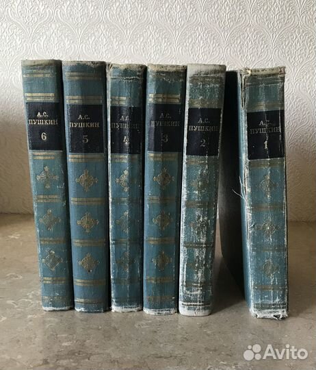 А.С.Пушкин Собрание сочинений в 6 томах
