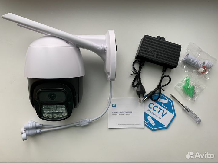 Поворотная 4G камера видеонаблюдения с сим картой