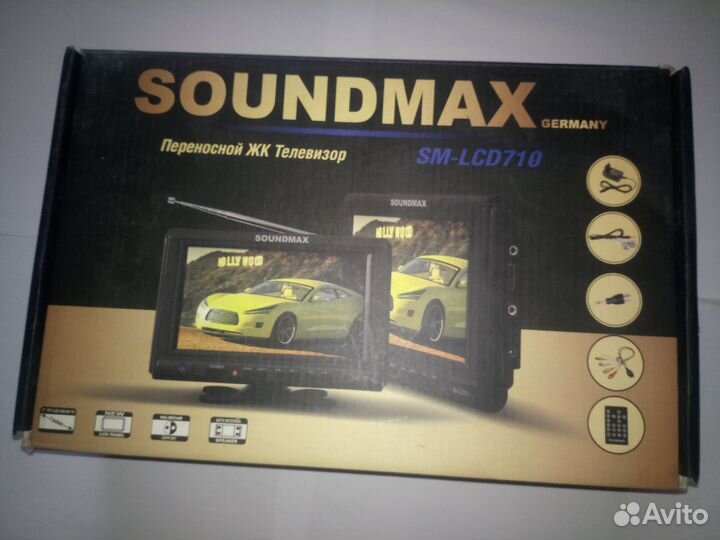 Переносной ЖК Телевизор Soundmax