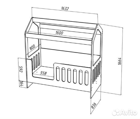 Кровать домик