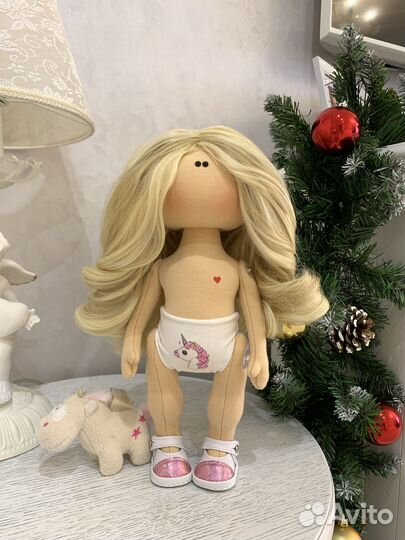 Кукла текстильная интерьерная игровая Единорожка