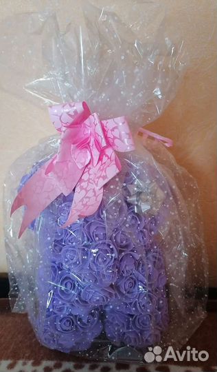 Мишка из роз