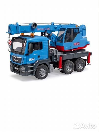 Подъемный кран bruder man новый