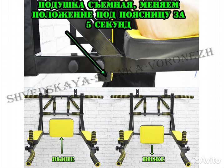 Турник брусья пресс 3в1 Мультихват PRO