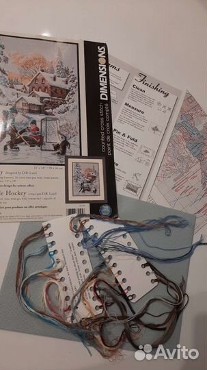 Набор для вышив остатки Dimensions Хоккей 35194