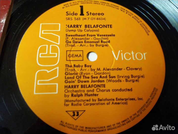 Harry Belafonte Jump Up Calypso винил Германия