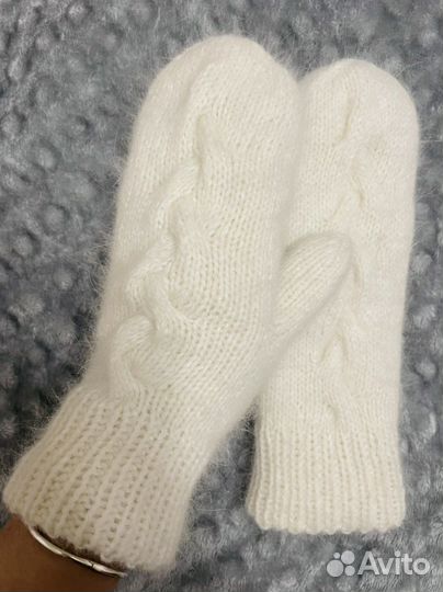 Варежки, шапка, шарф пух норки