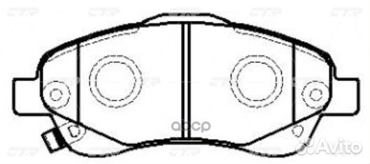 Колодки тормозные toyota avensis 1.6I-2.4D4-D 0