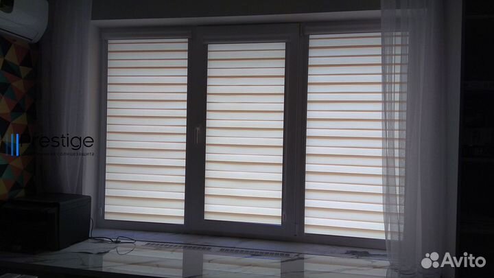 Рулонные шторы, жалюзи День Ночь