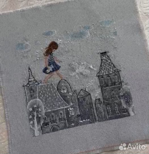 Остатки набора вышивки