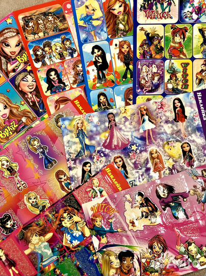 Наклейки Винкс, Братц, Чародейки, Тотали Спайс