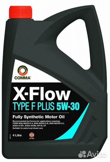 Comma 5W30 X-flow type F plus (4L) масло мот